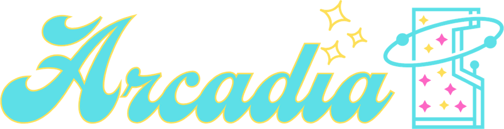 Arcadia logo with the Pro Claws machine emblem