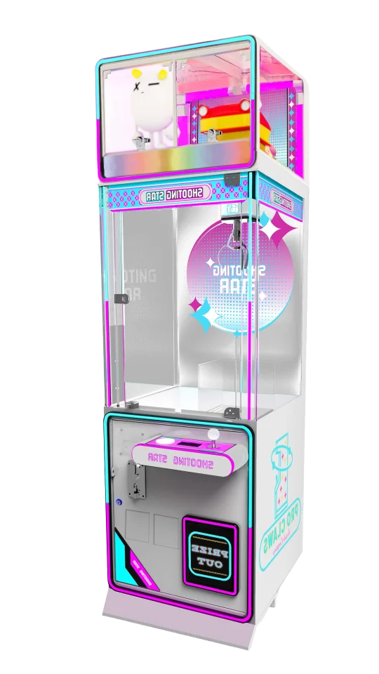 Pro Claws Shooting Star claw machine, viewed from the right